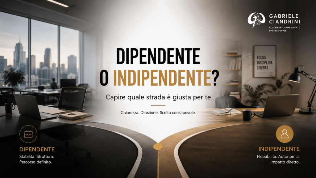 Percorso da dipendente a indipendente con un cambiamento professionale graduale